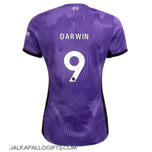 Liverpool Darwin Nunez #9 Kolmaspaita Naiset 2023-24 Lyhythihainen